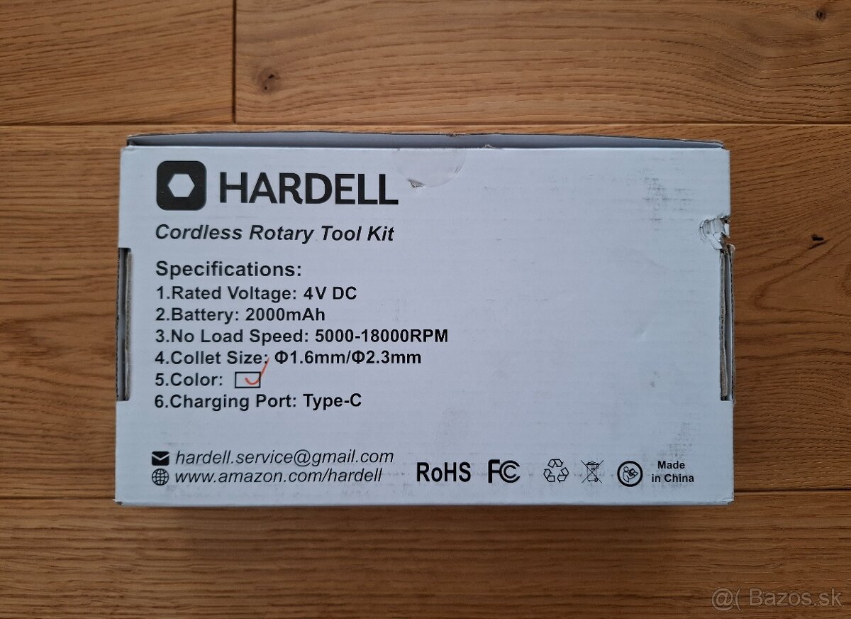 HARDELL Mini bezdrôtové gravírovacie náradie - 8