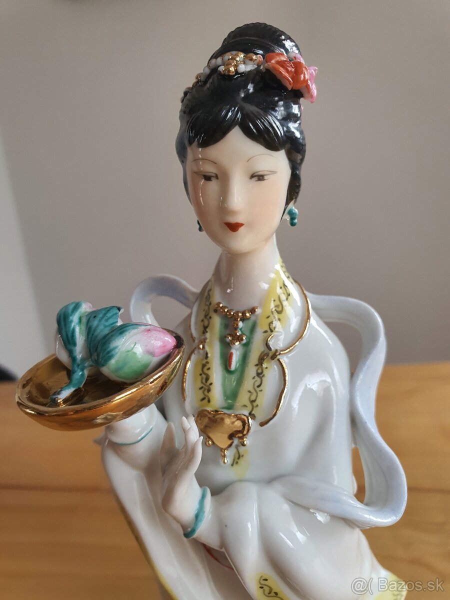 Retro porcelánové sošky Gejša - 8