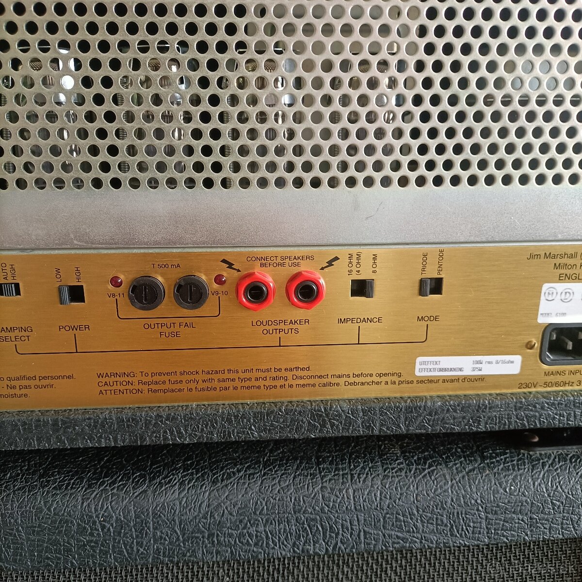 Marshall 6100 30th Anniversary – 100W – TOP STAV - 8