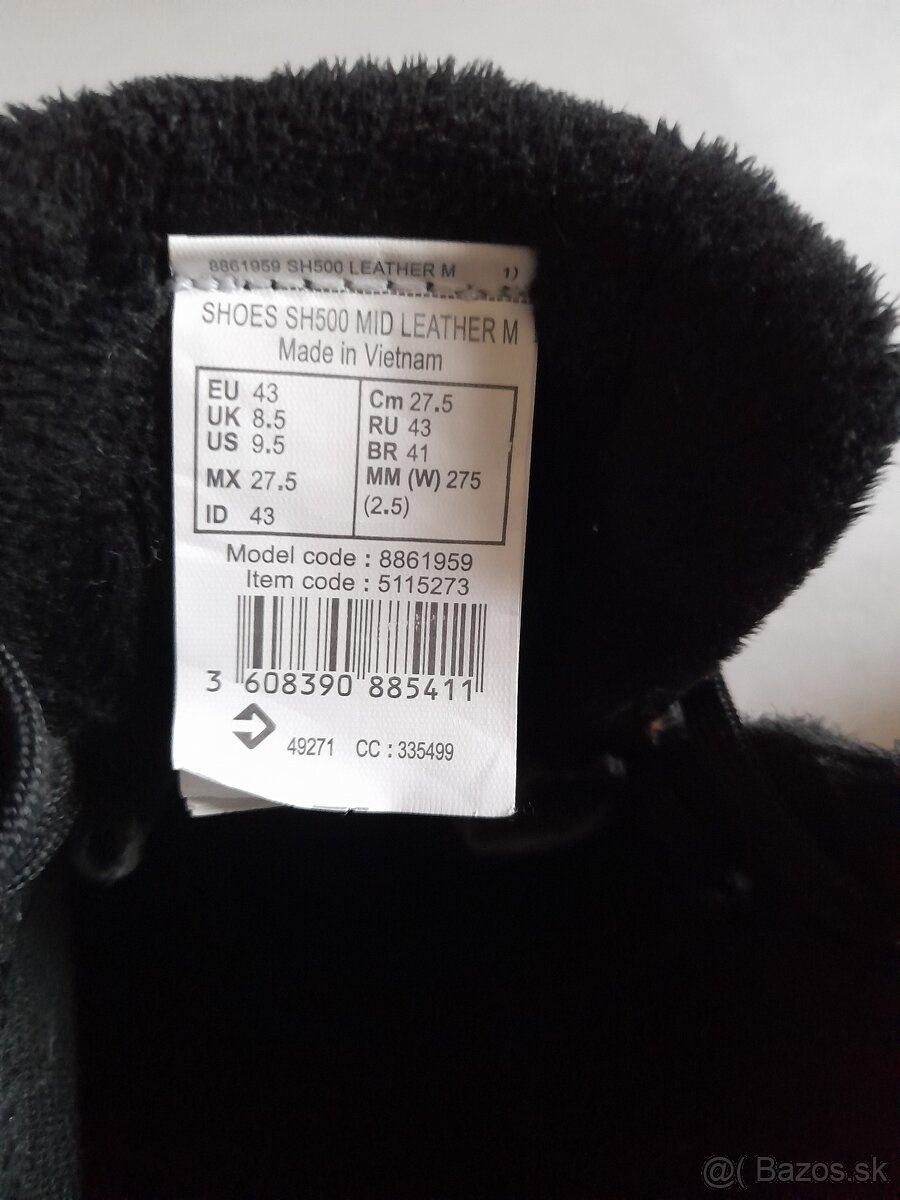 Kožené topánky Quechua, veľkosť 43 - 8