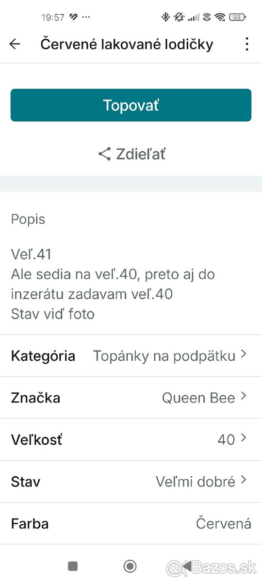 Červené lakované lodičky - 8