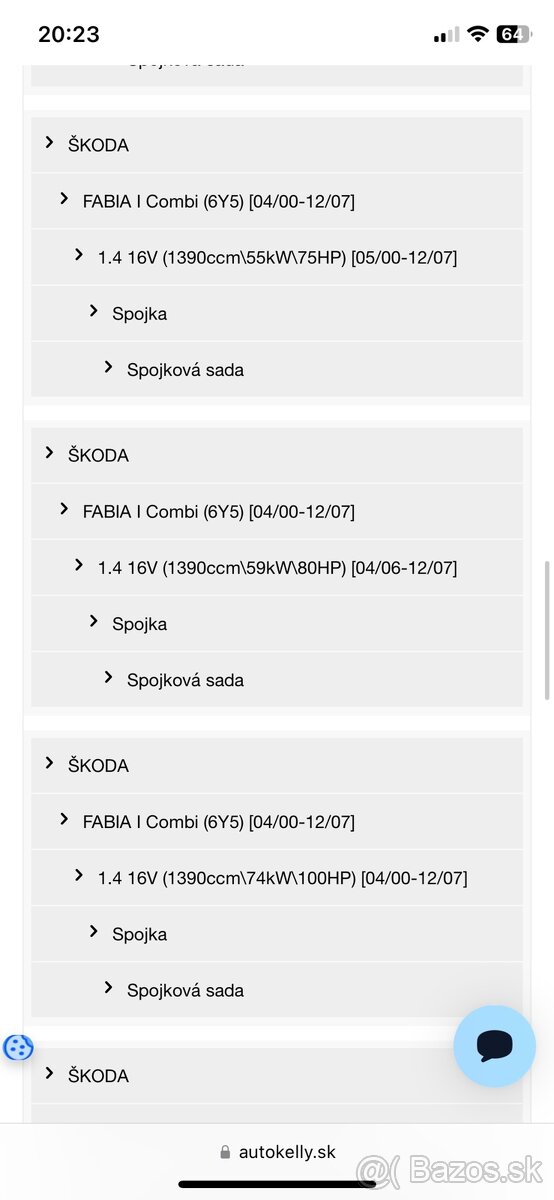 Luk spojková sada - 8