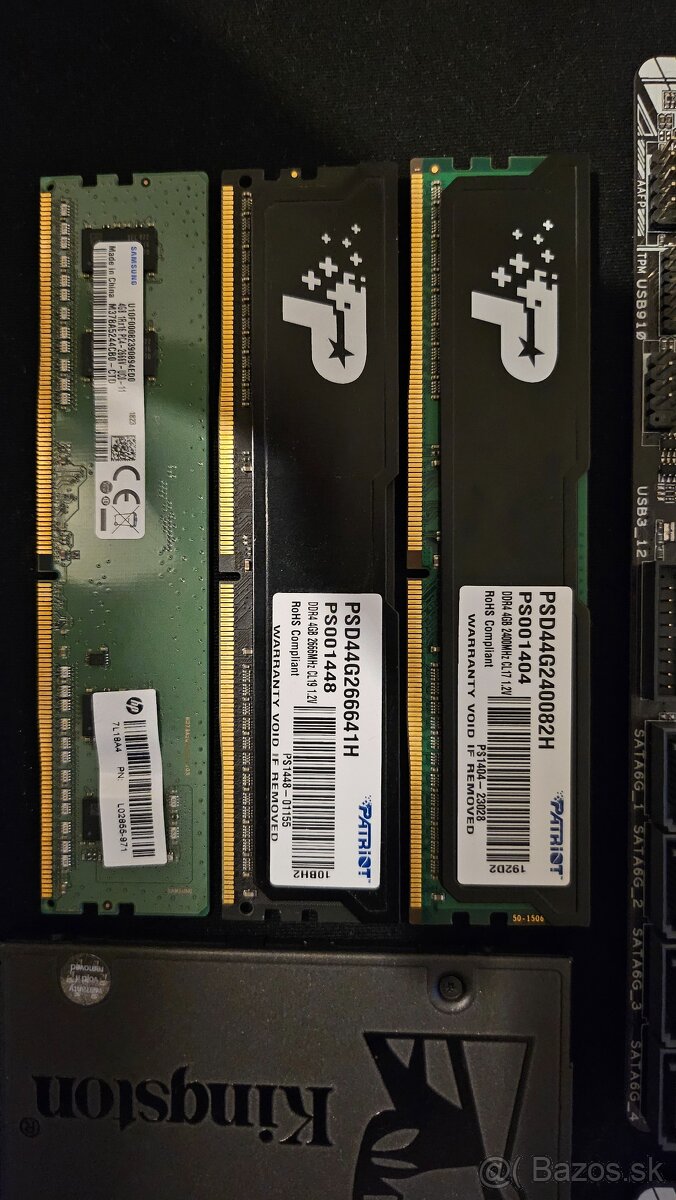 PC Komponenty, Matičná, DDR4 RAM, Zdroje, SSD - 8