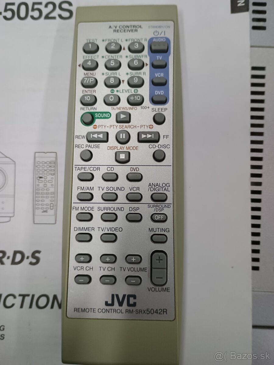 AV receiver, zosilňovač JVC rx-5052s - 8