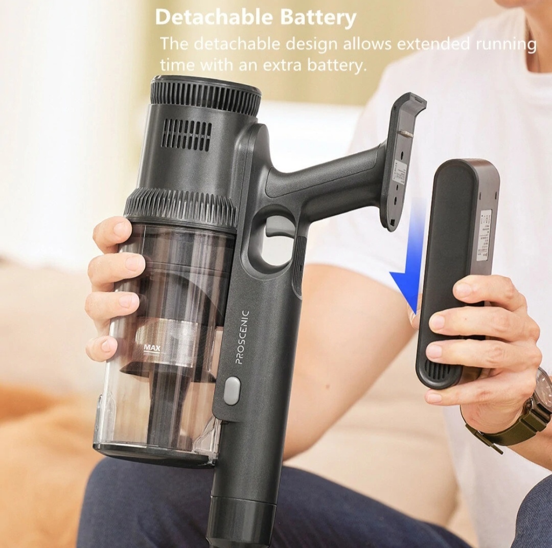 Vynikajúci Tyčový Vysávač PROSCENIC P11 MOPPING až 45kPa - 8