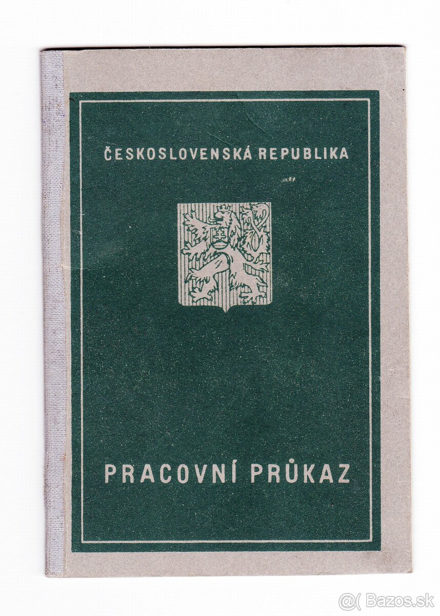 Staré československé dokumenty, krásný stav - 8