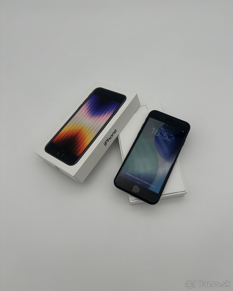 iPhone SE 2022 64GB Midnight (100% Batéria) + ZÁRUKA - 8