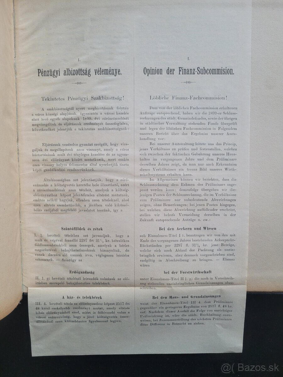 Inventár hlavného mesta Bratislava 1895-1899 rare - 8