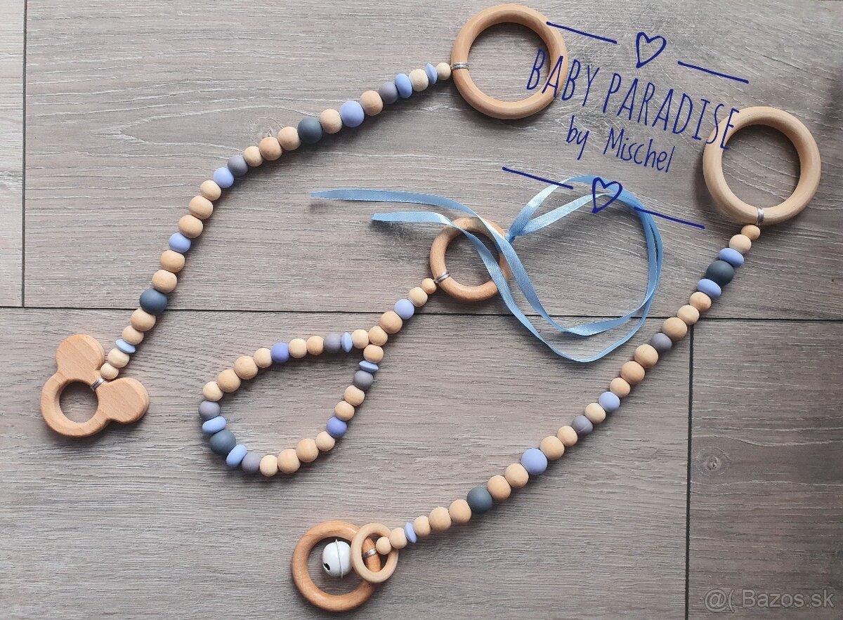 Drevená hrazda / hrazdička pre bábätko - 8