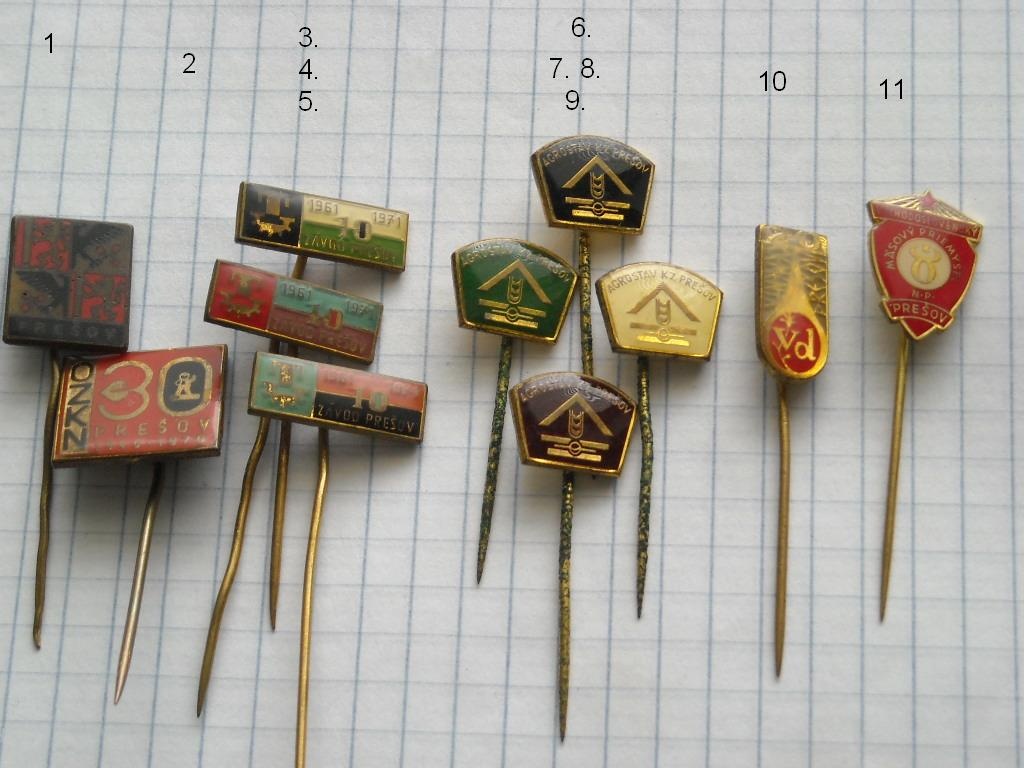 Odznaky:Vojenský,Spartakiada,Dubček a iné - 8