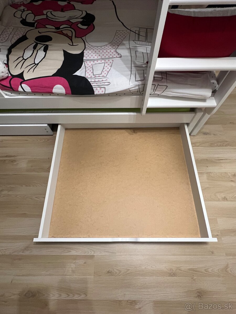 Poschodová posteľ s prísteľkou 90x200cm - 8