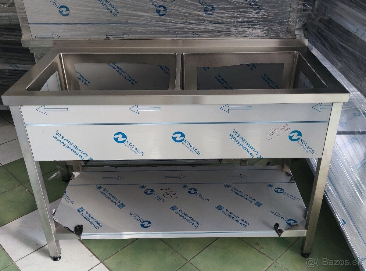 Nerezový drez, umývací stôl - 8