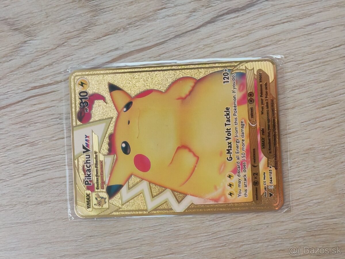 Kovové Pokémon karty aj Valentínske - 8