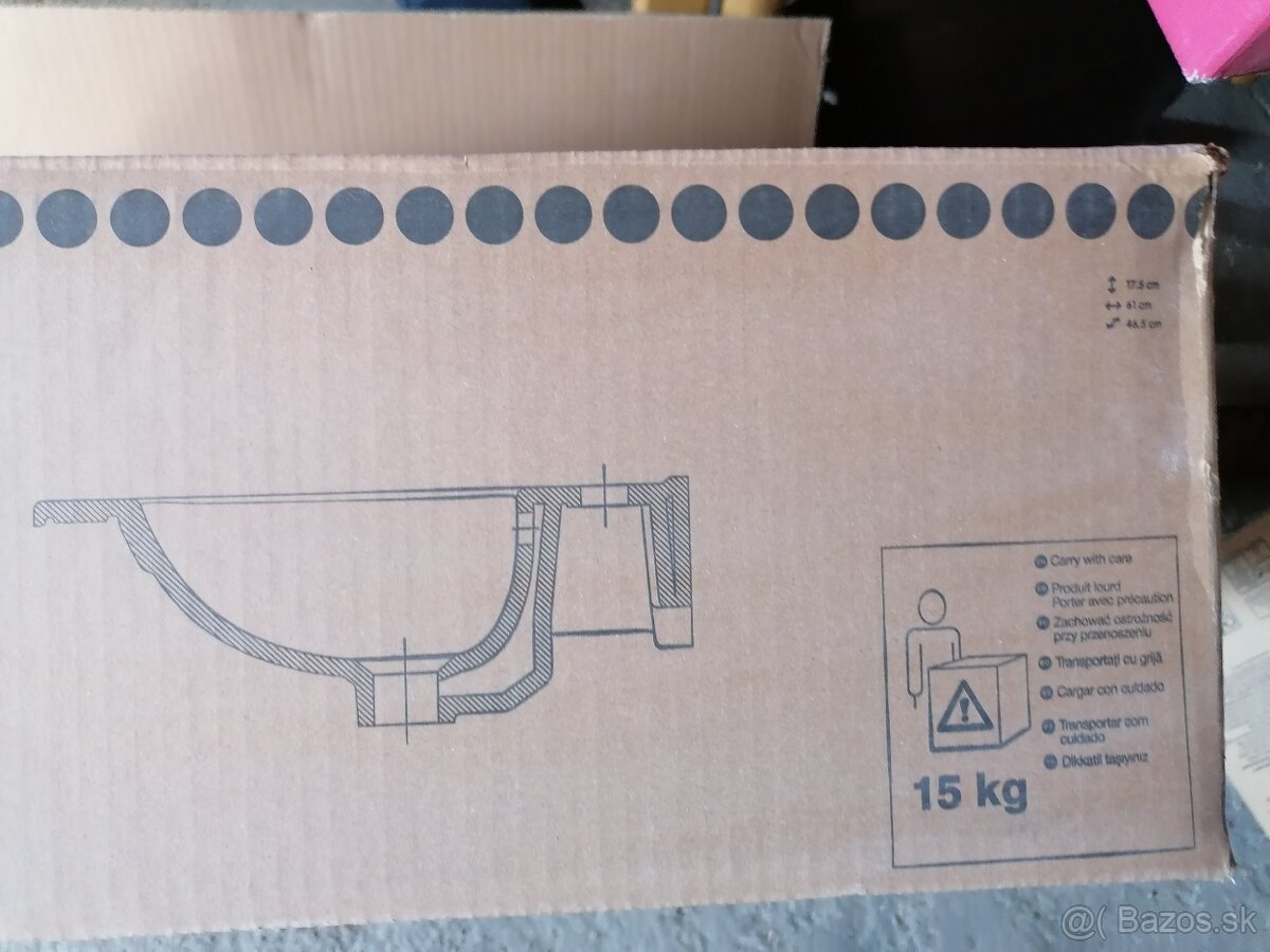 Umývadlo, skrinka pod umývadlo, zrkadlo. - 8