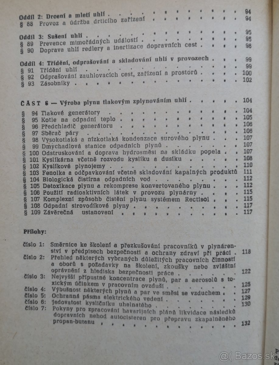 Pravidla o bezpečnosti a ochraně zdraví při práci v plynáren - 8
