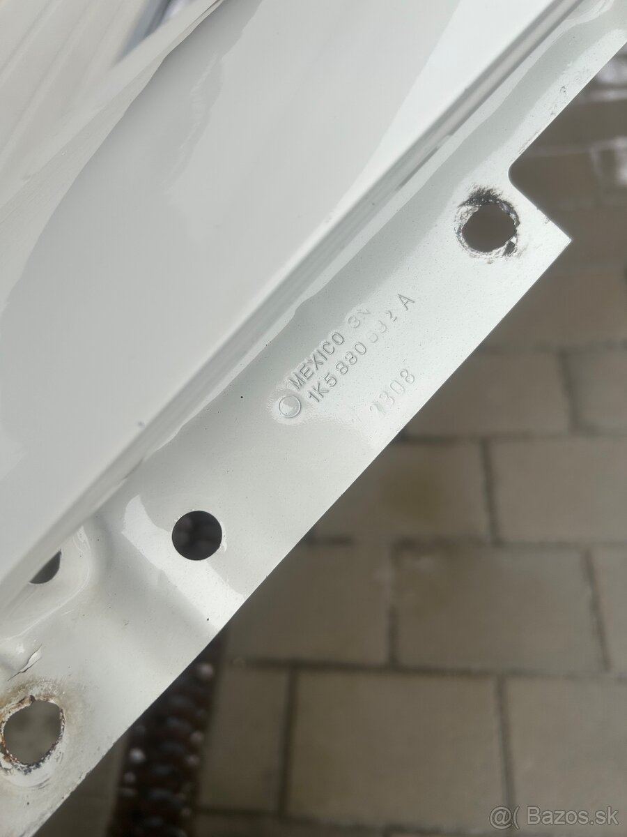 Predny blatnik VW Golf 5 variant biela LR9A - 8