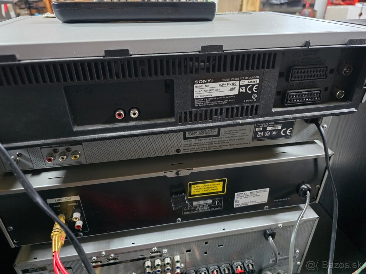 SONY SLV-SE710 +DVP-NS305 silver stereo video +dvd - 8