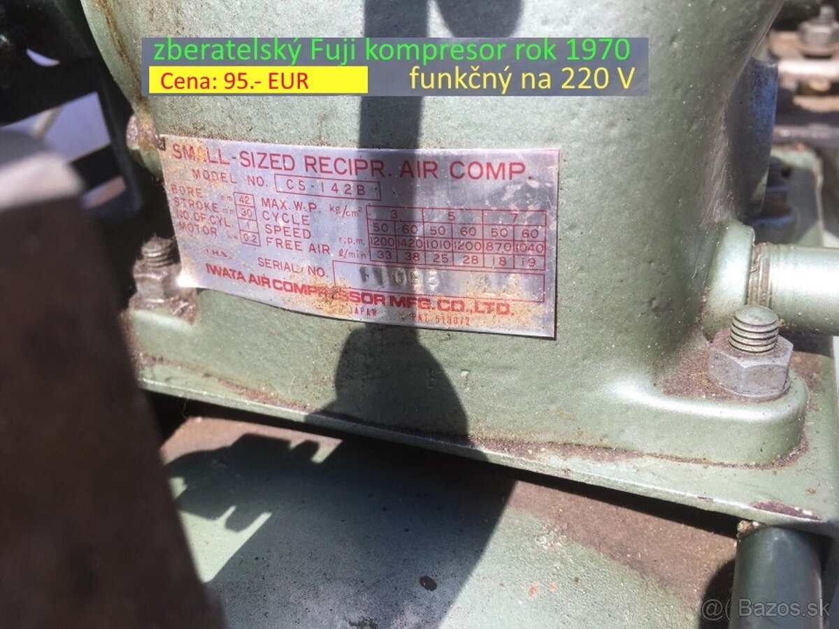Unikátny FUJI kompresor 1970 Japan - 8