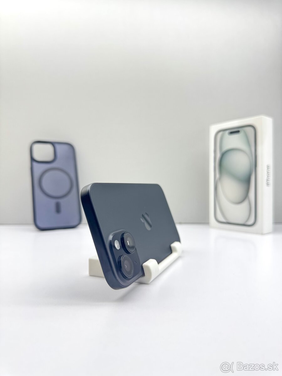 iPhone 15 BLACK 128GB TOP STAV AKO NOVÝ ORIGINÁL - 8