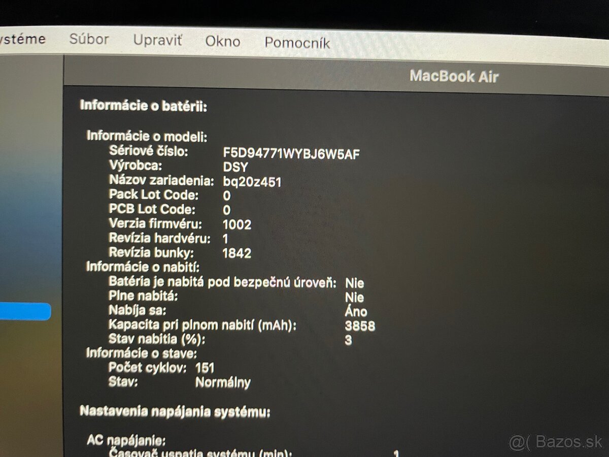 Apple MacBook Air 13” (2019) | 256 GB | Top stav - 8