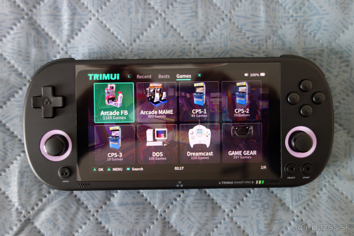 TRIMUI Smart Pro S + 256 GB microSD Samsung - parádne PSPčko - 8