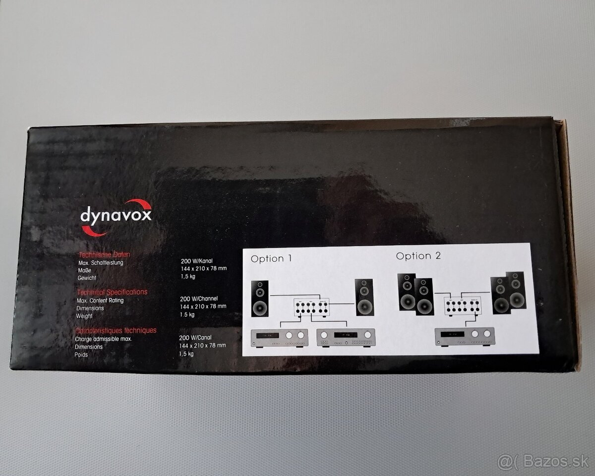 Predám prepínač Dynavox AMP-S MKII - 8