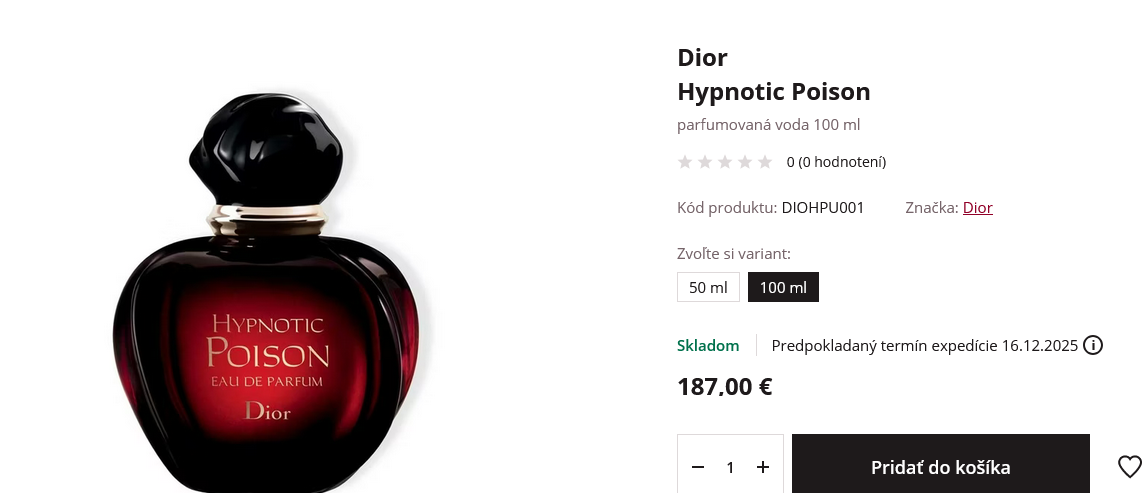 Dior - Poison Hypnotic parfém , 100 ml ako nový - 8