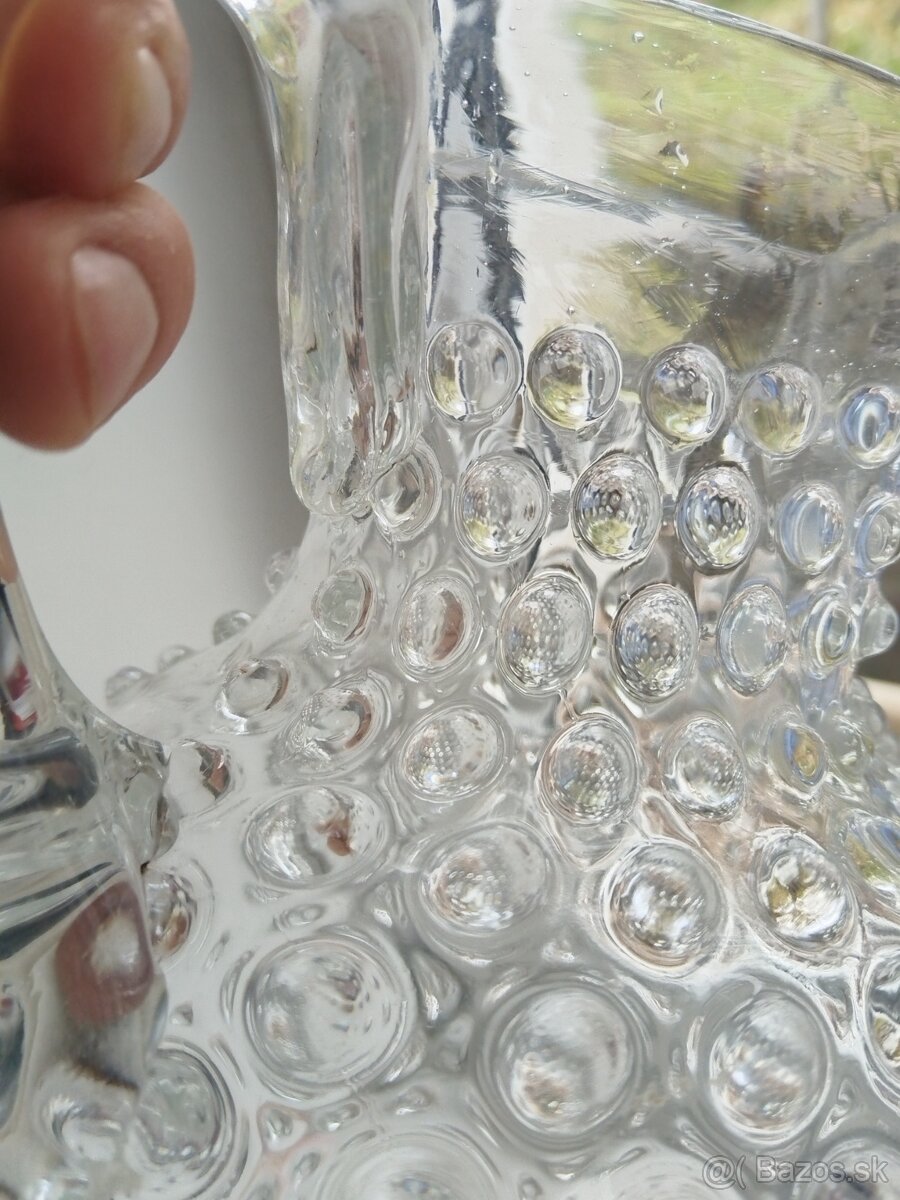 Starožitný sklený džbán - 8