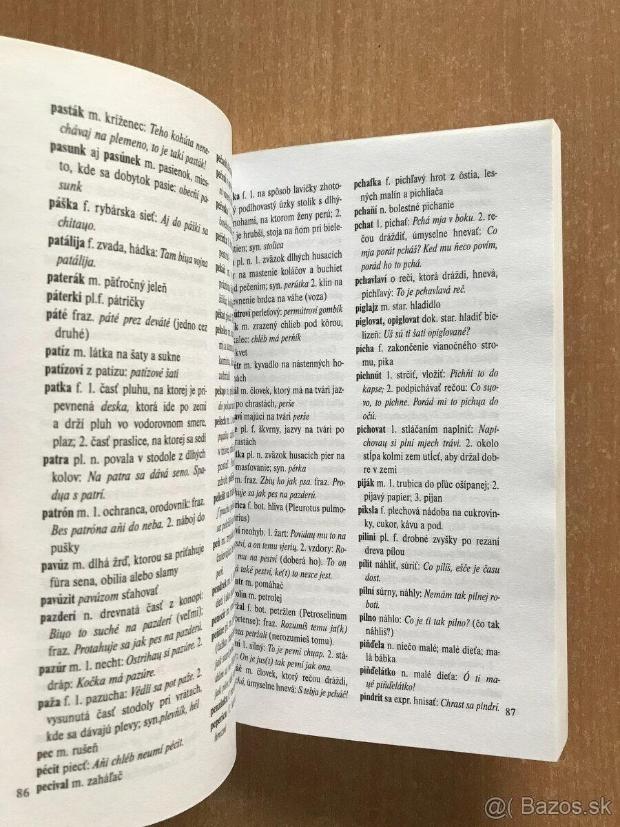 Daniel Hevier, Slovník slovenského slangu, Záhorácky slovník - 8