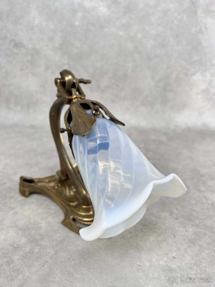 Secesný trojramenný luster + 3ks nástenné lampy - 8