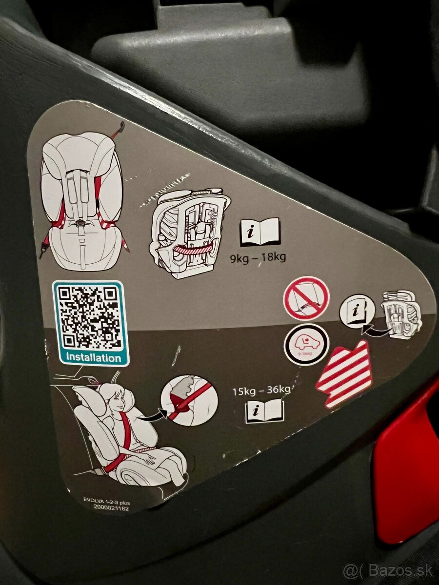 Predám autosedačku Britax Römer Evolva 1-2-3 Plus (9–36 kg) - 8