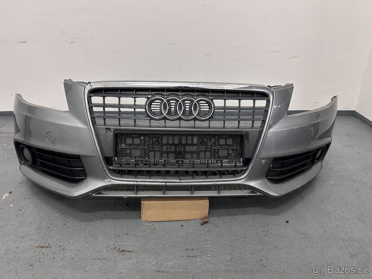 Audi A4 B8 předek kapota nárazník světla chladiče blatník - 8