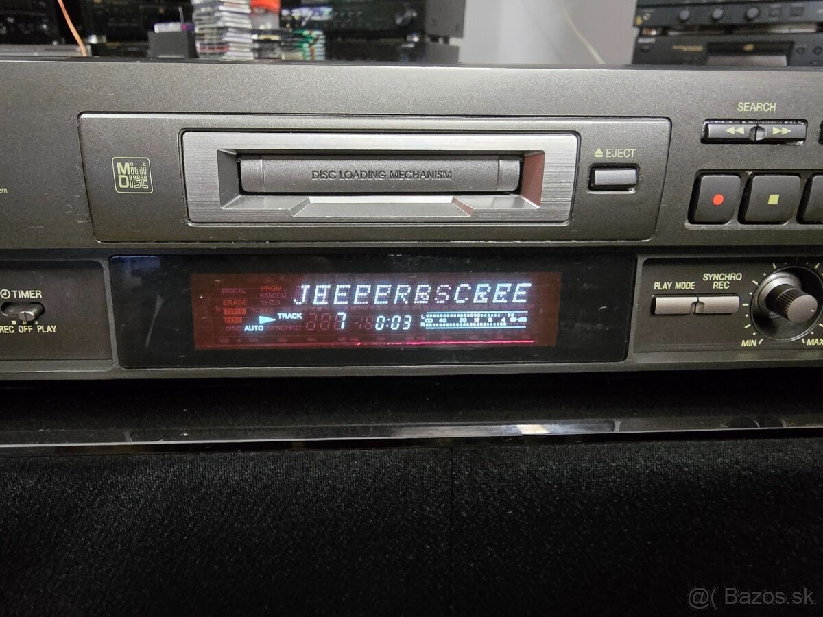 Technics SJ-MD150 minidisc rekordér+DO originál - 8