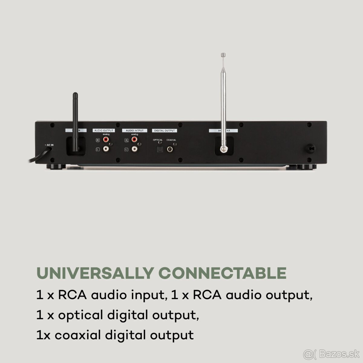 YAMAHA A-S201 čierny + Auna iTuner CD HiFi receiver + Auna L - 8