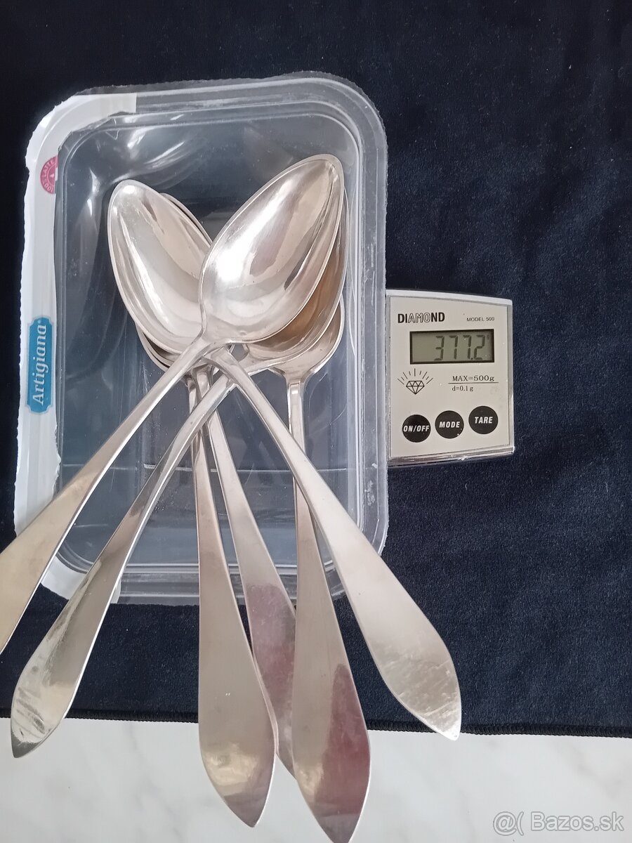 Strieborné polievkové lyžice - 8