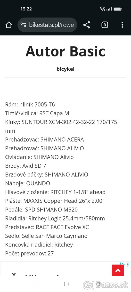 Bicykel Author Basic 26" - 8