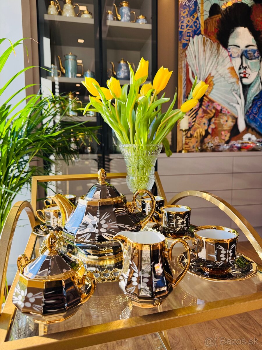 ArtDeco porcelánová súprava Valaská Belá Krištáľ - 8