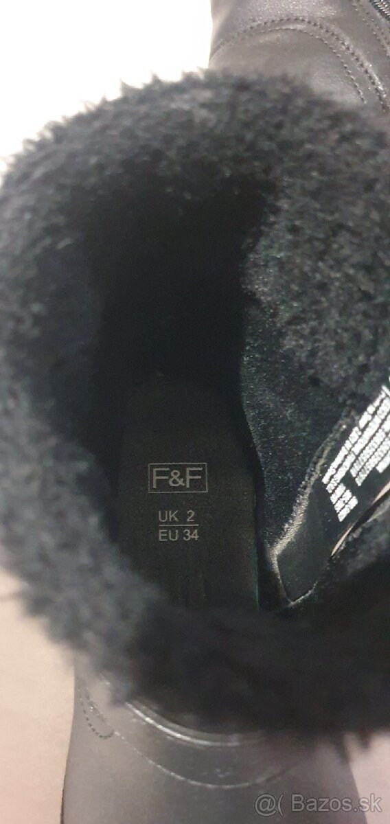 Zimné čižmy F&F, č. 34 - 8