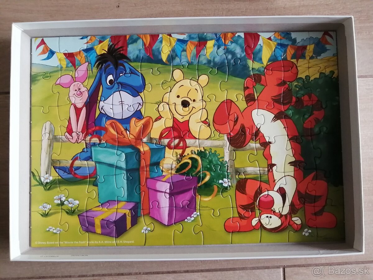 Puzzle Hľadá sa Dory, Macko PU, Bambi, Minnie, Ebchantimals - 8