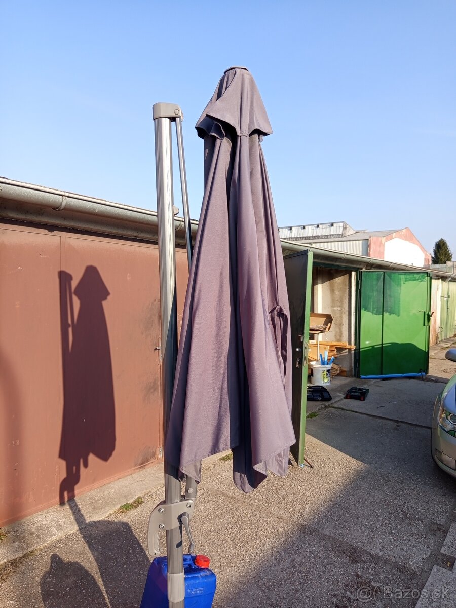 Slnečník Santorini 3m, šedý - 8