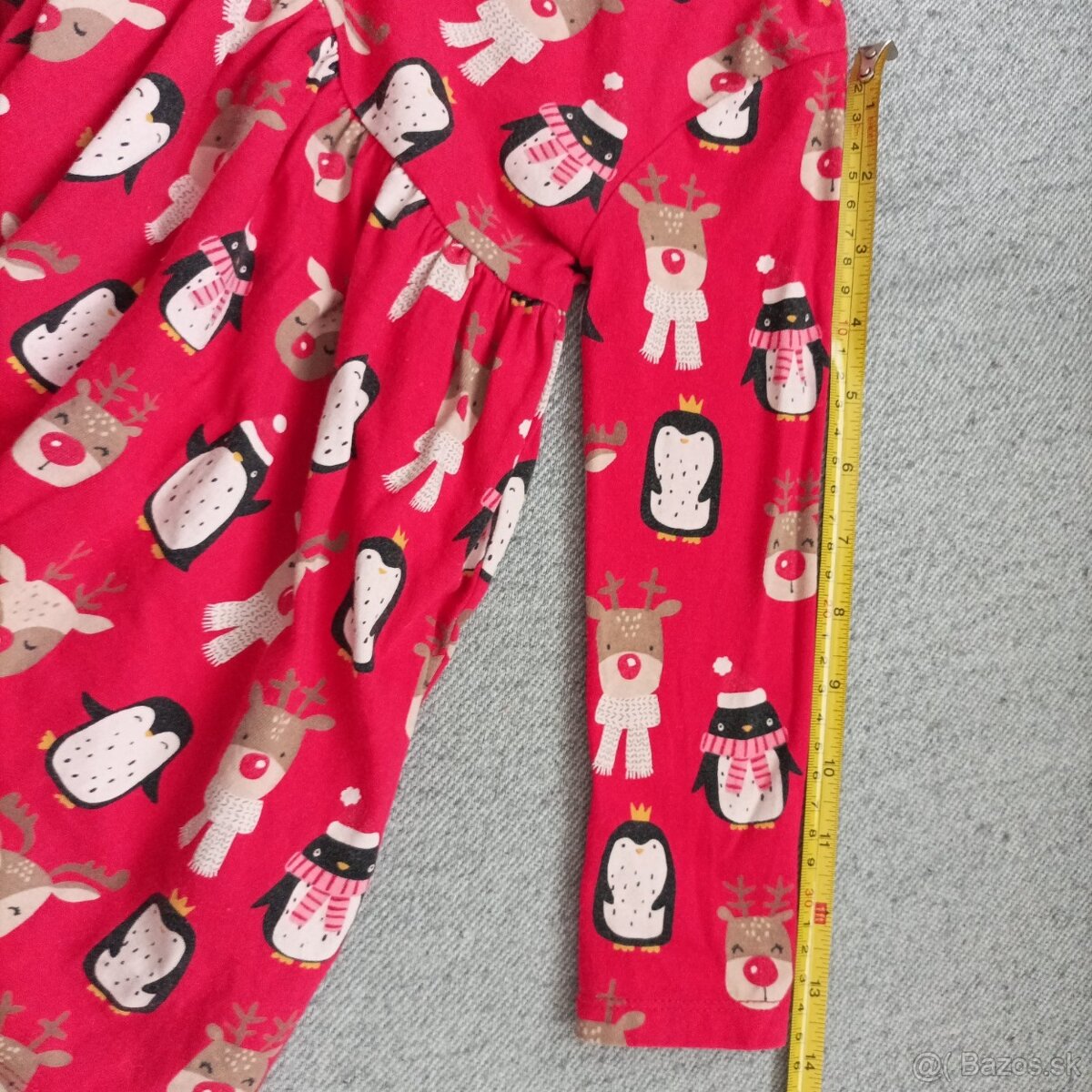 Vianočné šaty + tričko , velk.110 - 8