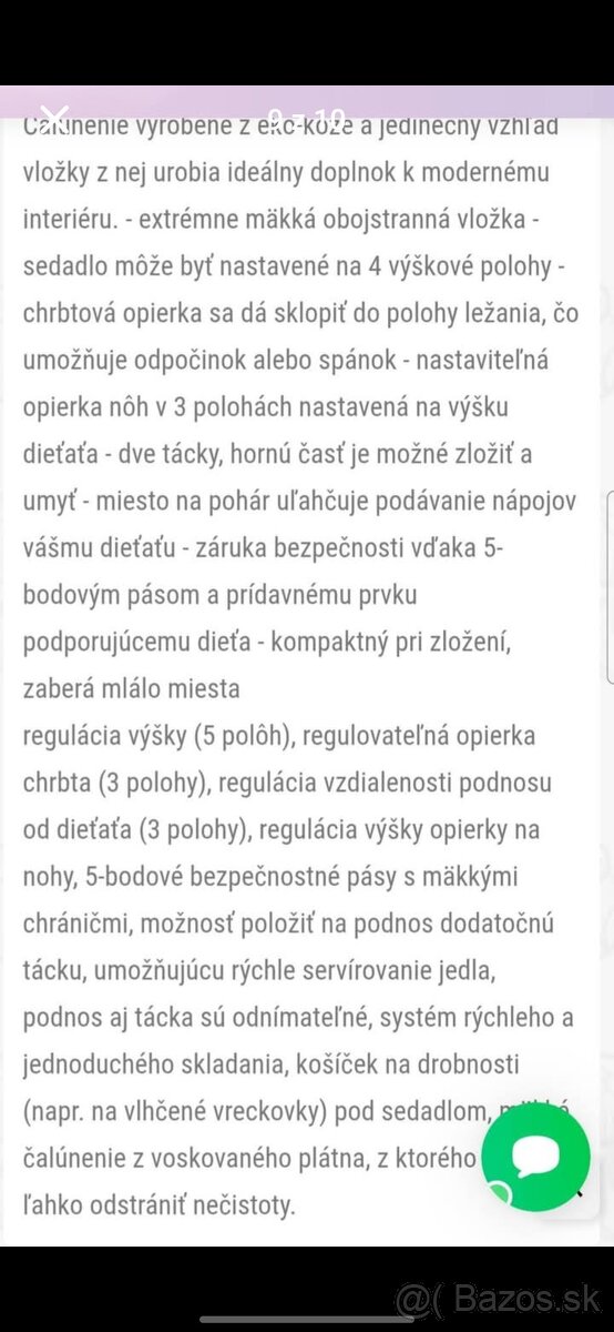 Stolička na kŕmenie - 8