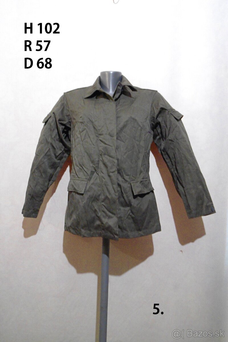 Vojenská zelená bunda - 8