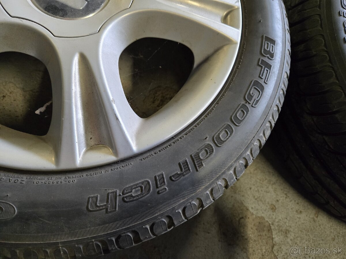 Hliníkové disky 5x100 + letné pneu 185/55r15 - 8