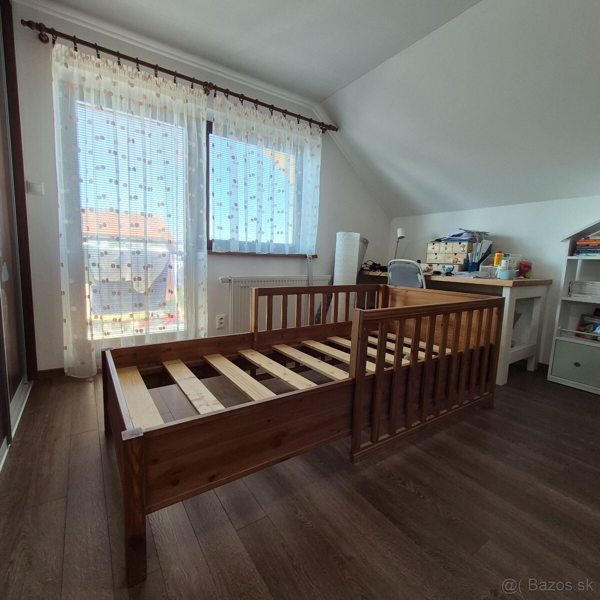Rastúca drevená detská posteľ - 8