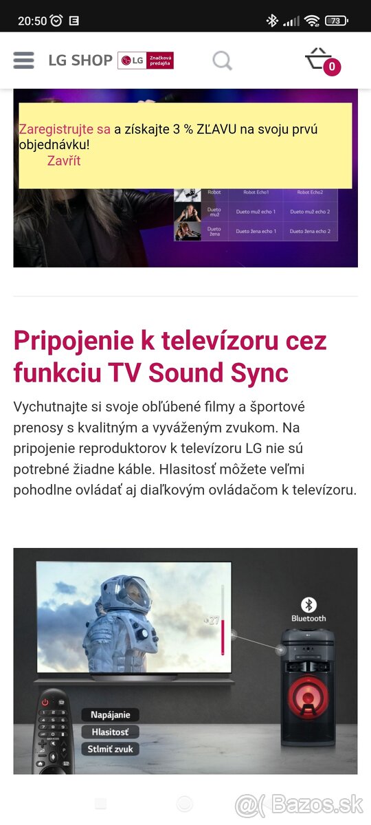 Párty reproduktor LG OK55 - 8