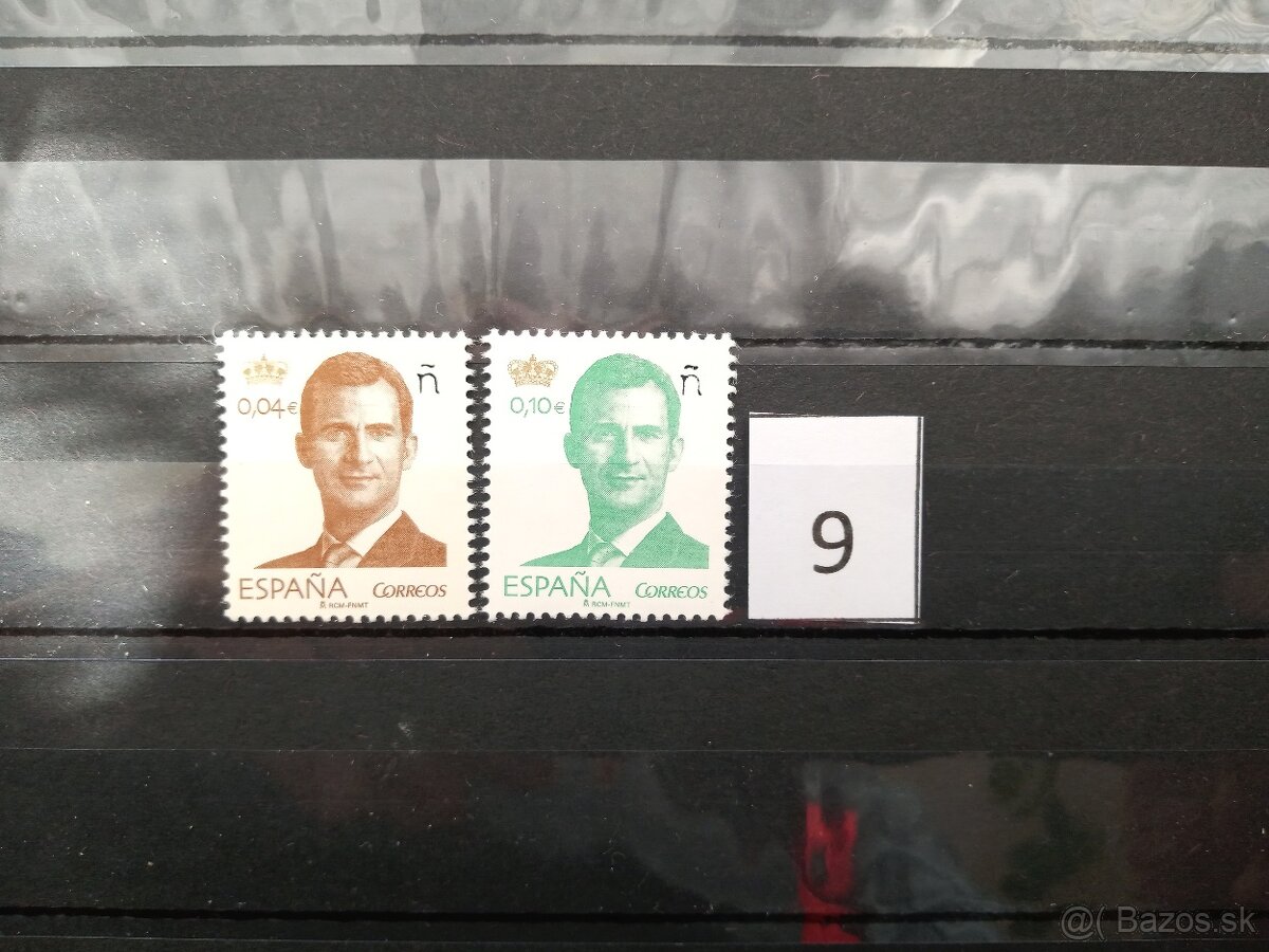 Poštové známky č.468 - ŠPANIELSKO - 15 sérií - 8