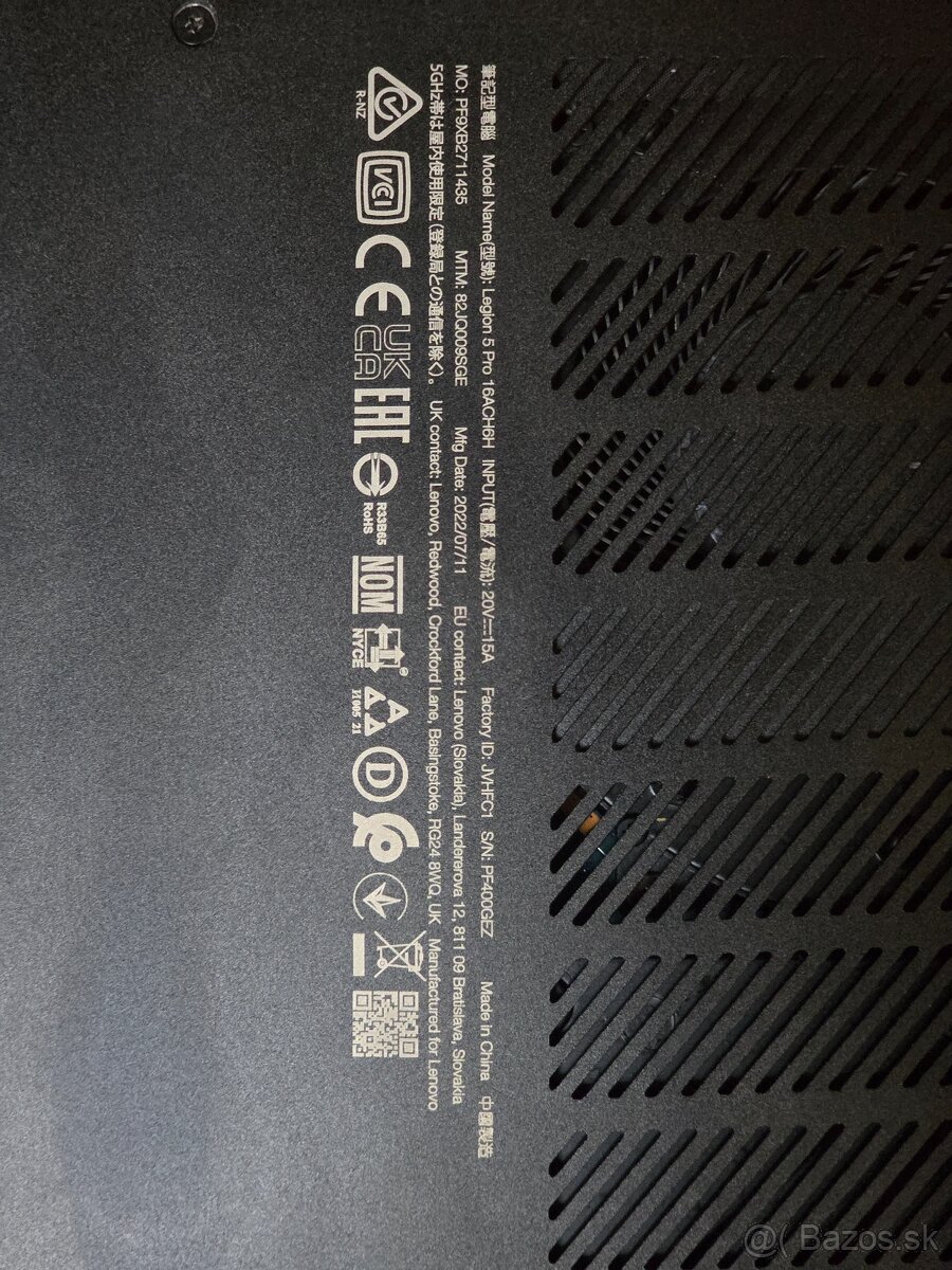 Lenovo Legion 5 Pro Nefunkčný - 8