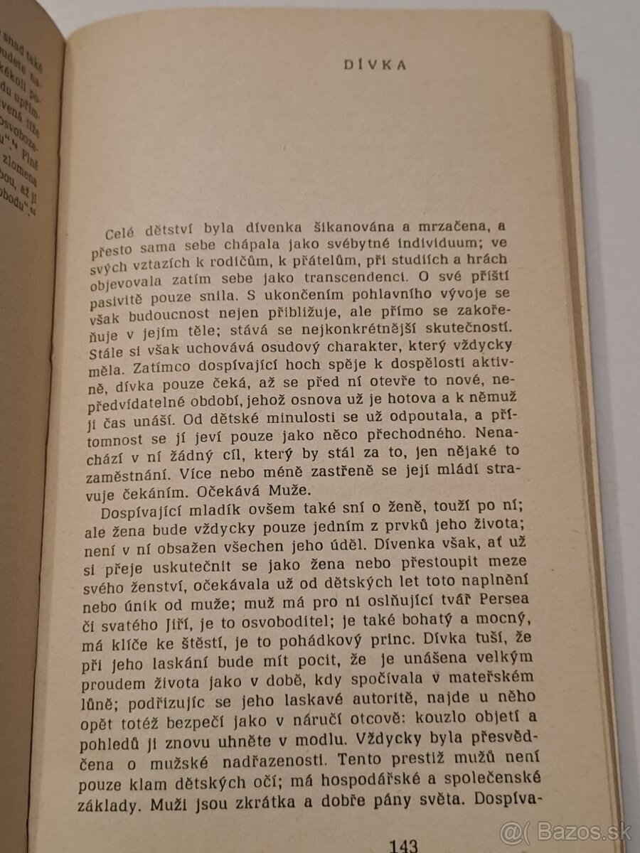 1. vydání, Simone Beauvoirová, Druhé pohlaví, 1966 - 8