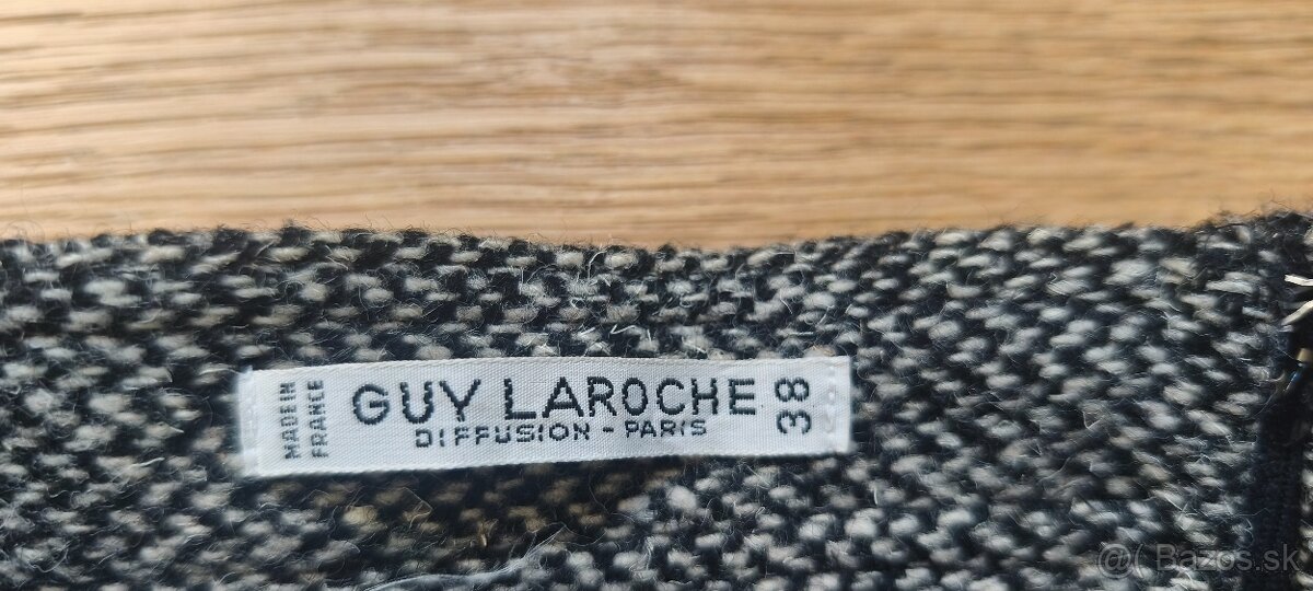 Vintage sukna original Guy Laroche 70-roky, top stav Vlnená - 8